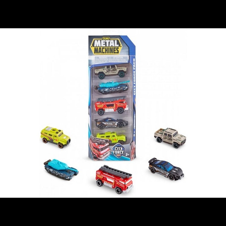 Metal Machines- Cars- Series 2 Multi Pack Car  Pack City Force Pack