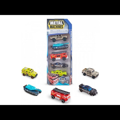 Metal Machines- Cars- Series 2 Multi Pack Car  Pack City Force Pack