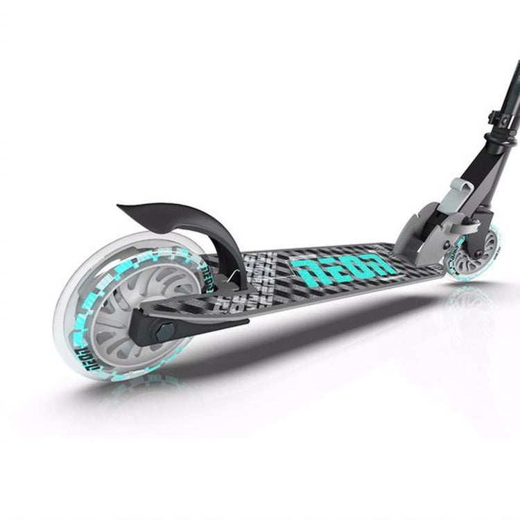 Neon Apex Scooter- Grey/Teal