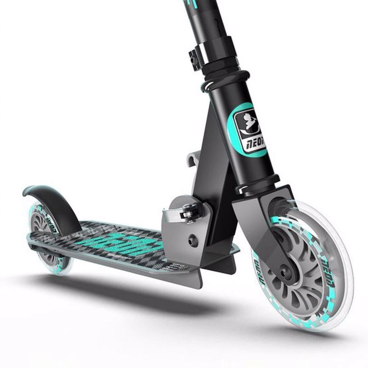 Neon Apex Scooter- Grey/Teal