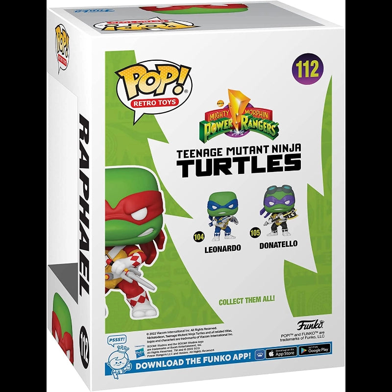 Pop! Movies: Teenage Mutant Ninja Turtle x Mighty Morphin Power Rangers- Raphael (NYCC'22)