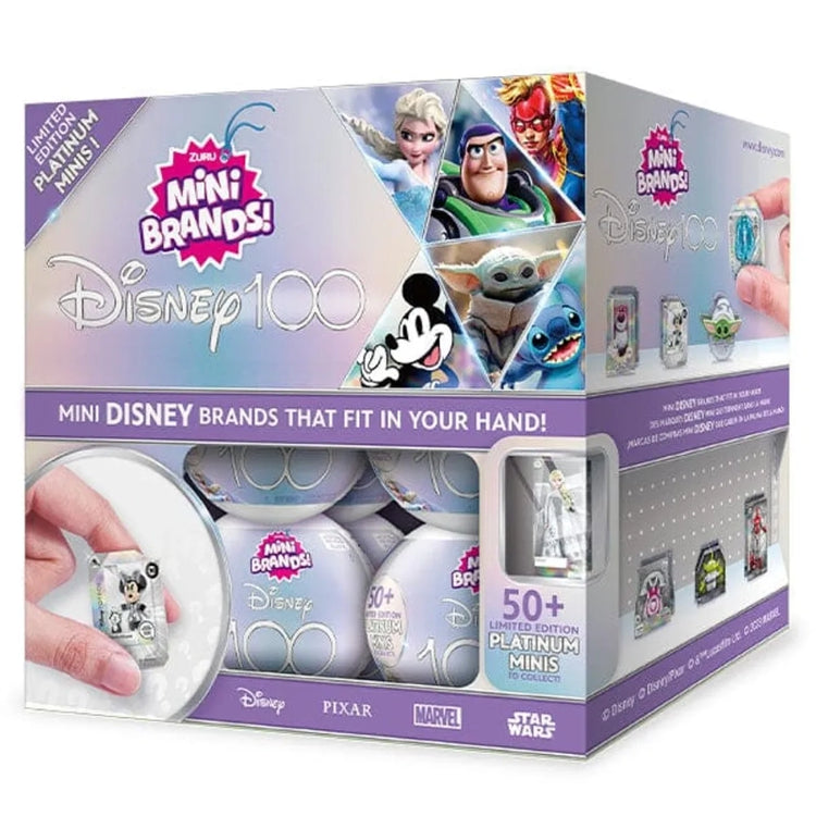 Mini Brands Disney 100 Platinum Series 1- 18 Pcs- PDQ