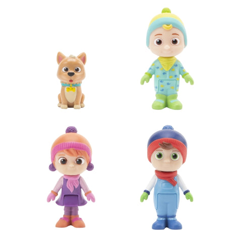 CoComelon 4 Figure Pack (Winter Theme)