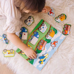 Vehicles Peg Puzzle- 8 Pcs