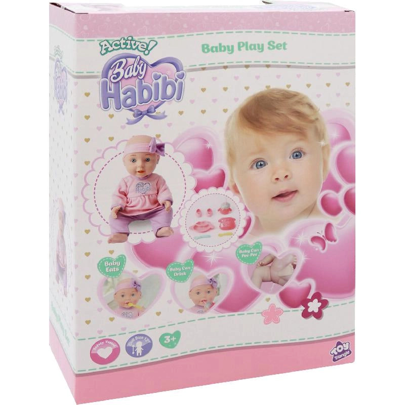 Baby Habibi Active Baby Doll Interactive Playset 12-Inch